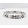 Rock HipHop Stainless Steel Silver Chunky Chain Bracelet